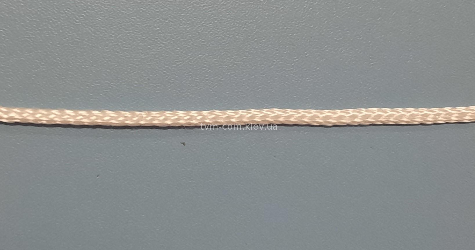 Шнур-чулок лавсановый (полифирный)  3мм полый плоский